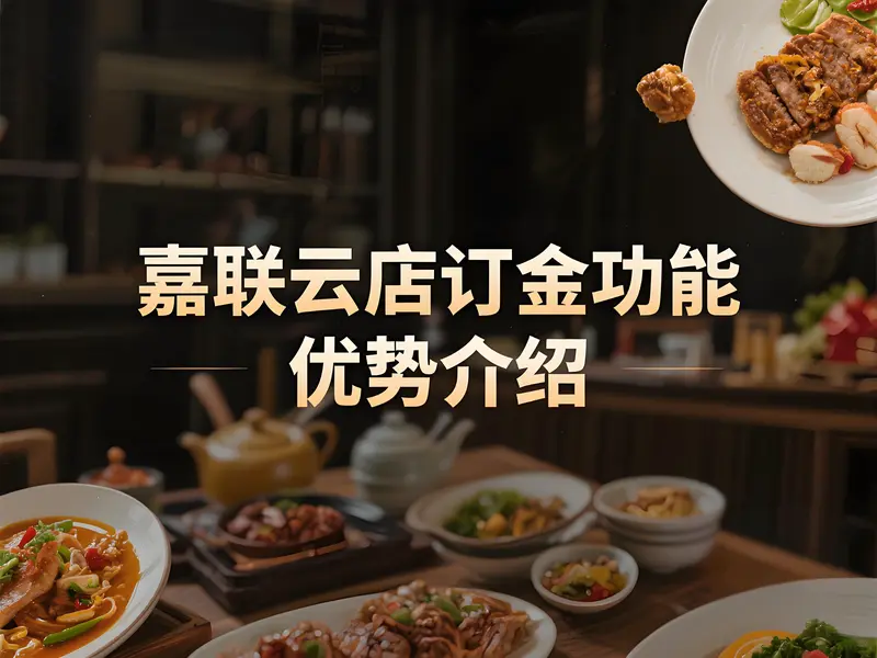 嘉联云店订金功能上线：餐饮经营的“定心丸”，锁定每一份应得收益！