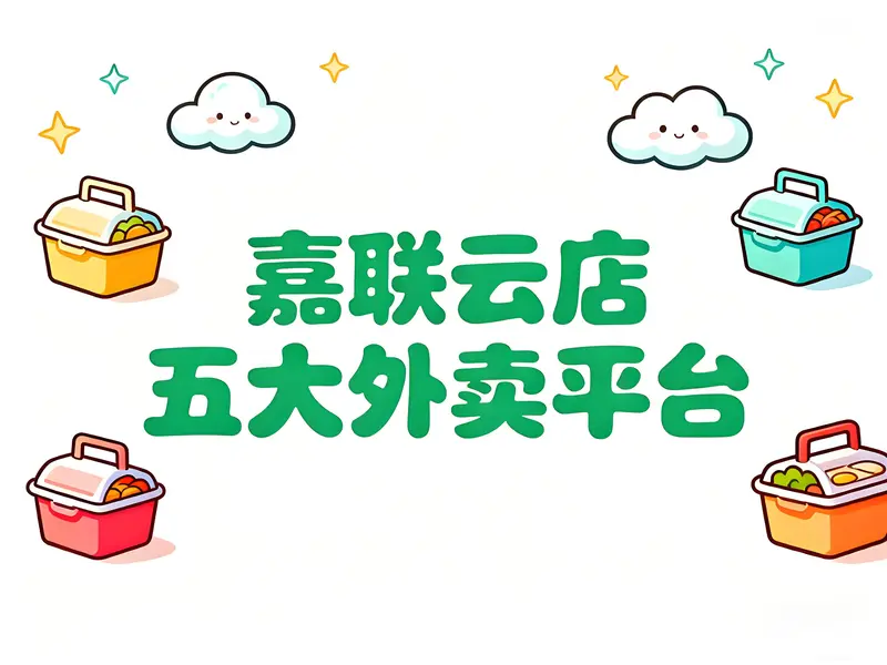 一键绑定五大平台！嘉联云店打造全渠道外卖聚合解决方案