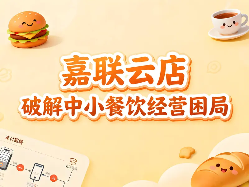 嘉联云店扫码点餐+自营外卖+会员营销：破解中小餐饮经营困局